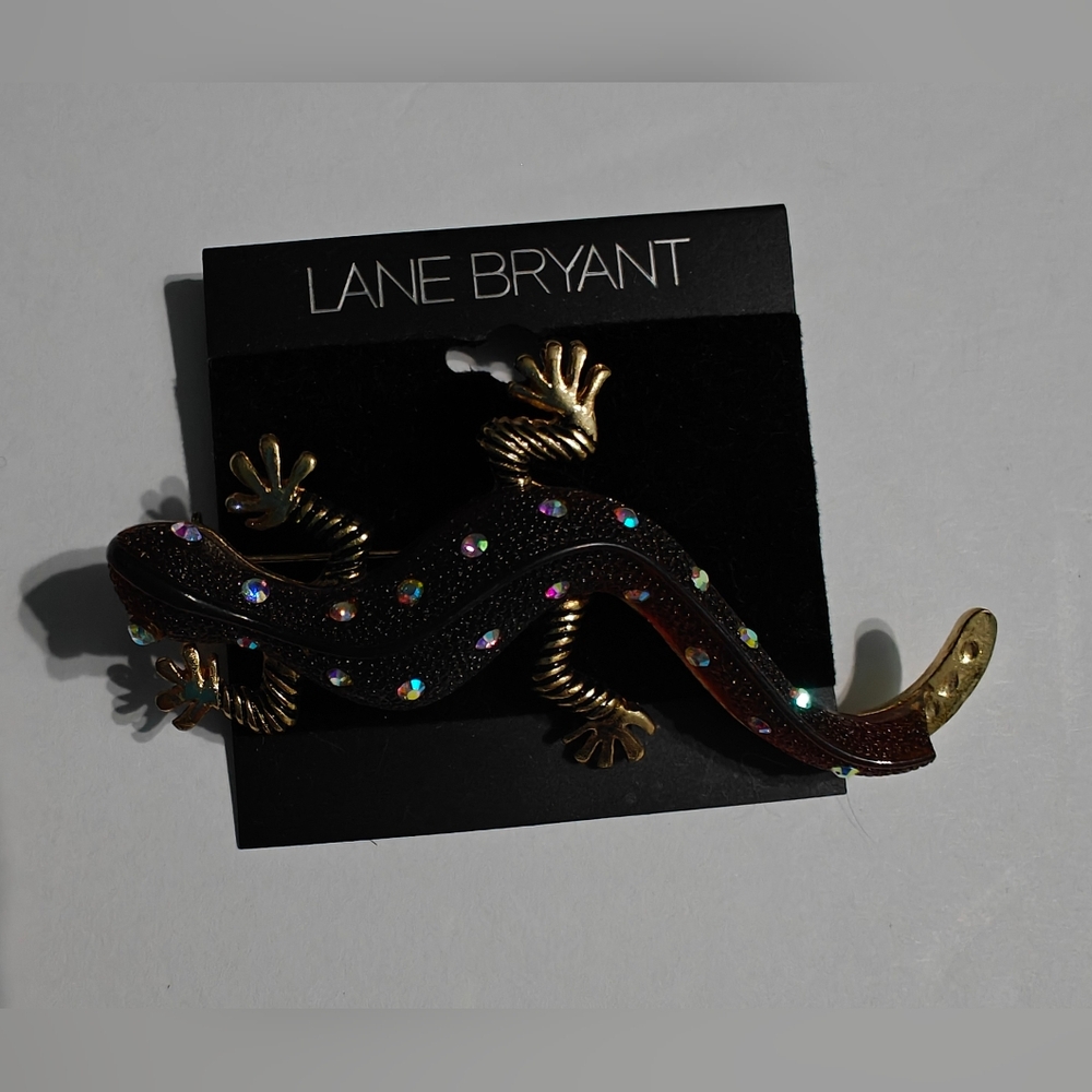 Lane Bryant Salamander Brooch Pin Lizard New